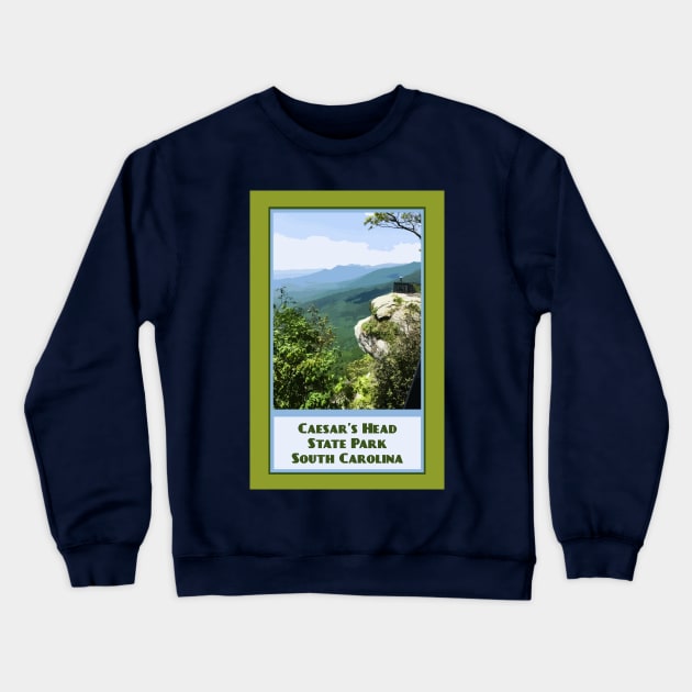 Vintage Travel Caesar's Head Crewneck Sweatshirt by candhdesigns